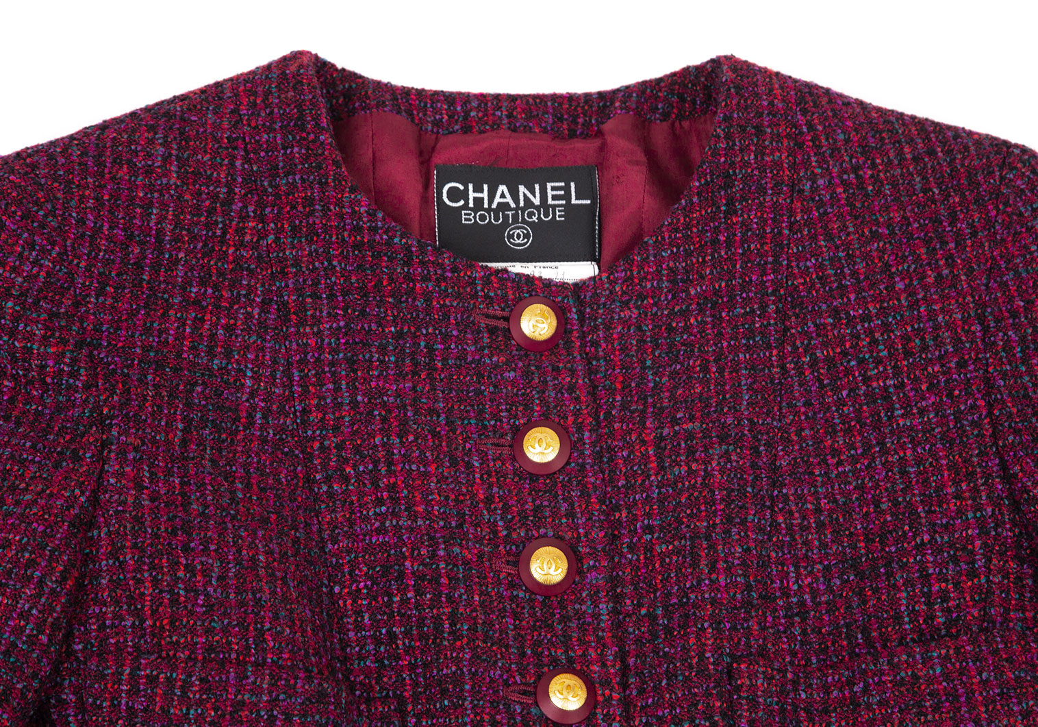 Chanel ☆ シャネル ツィードボーダー レイヤード スカート