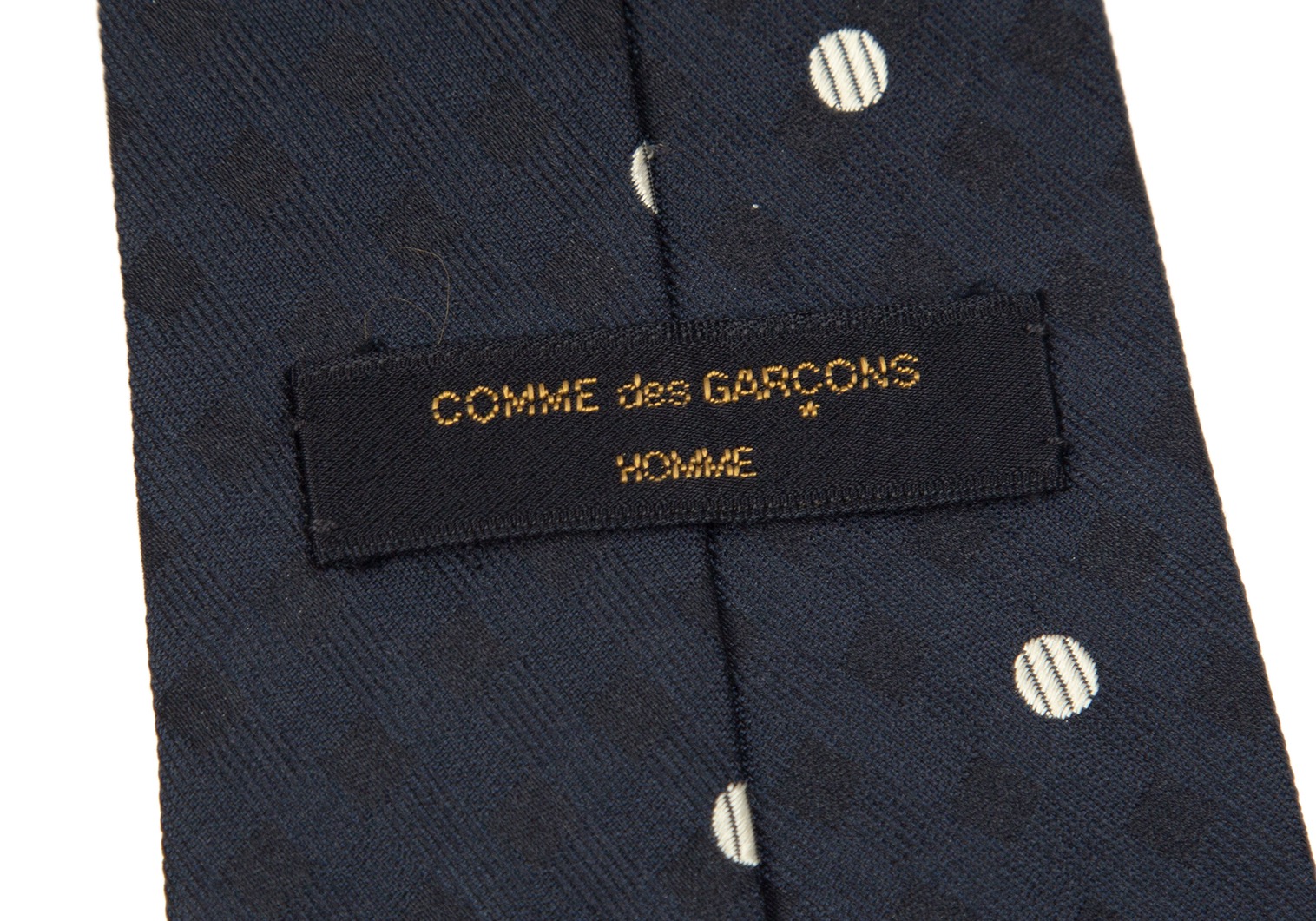 コムデギャルソンオムCOMME des GARCONS HOMME ドット刺繍シルク