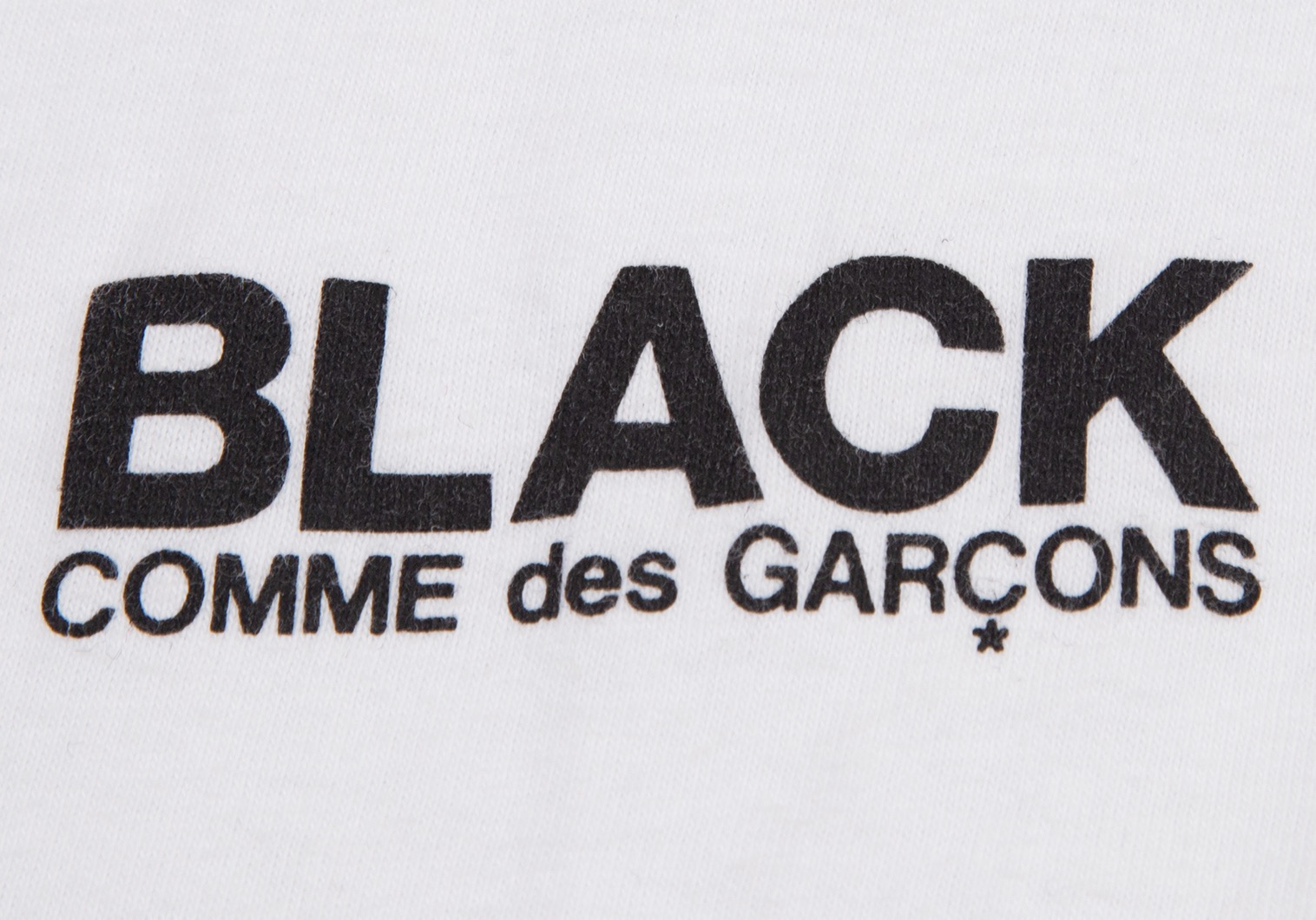 ブラックコムデギャルソン×ナイキBLACK COMME des GARCONS×NIKE 音符ロゴプリントTシャツ 白XS