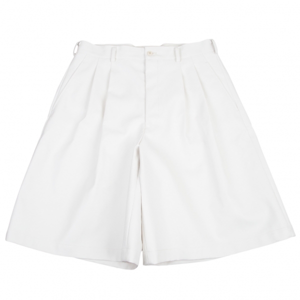 COMME des GARCONS HOMME PLUS Synthetic Leather Shorts White M 