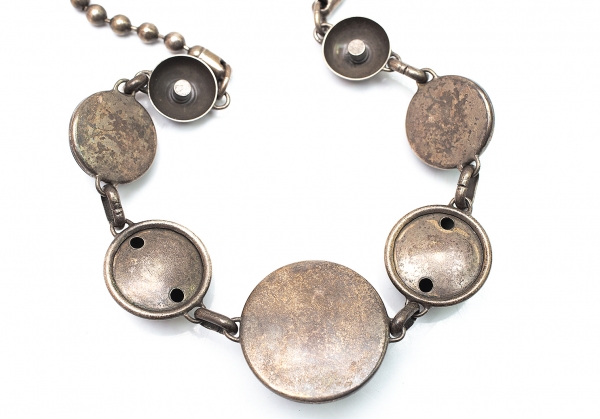 Jean-Paul GAULTIER Ball Charm Necklace Gunmetal gray | PLAYFUL