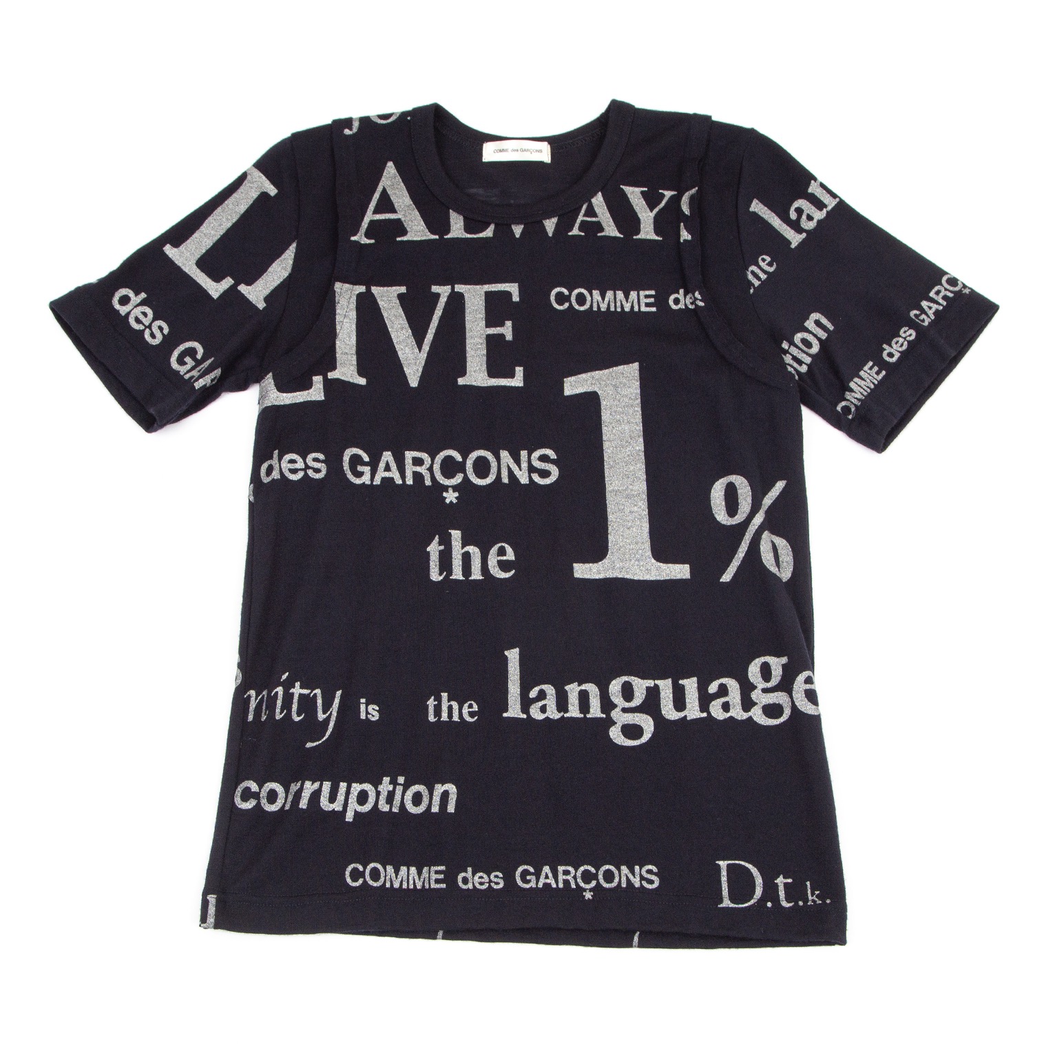 新素材新作 コムデギャルソン COMME des GARCONS Tシャツ M ギャルソン