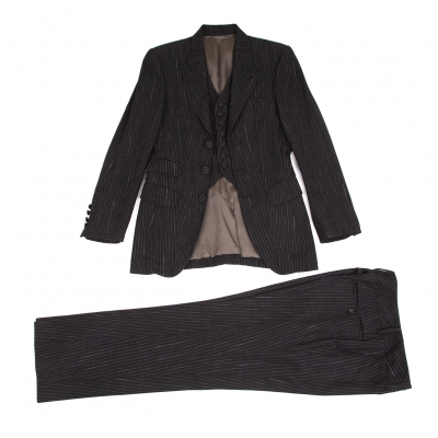 極美品✨ ジャンポールゴルチエオムオブジェ ストライプ シングル スーツ  XLスーツジャケットドレス