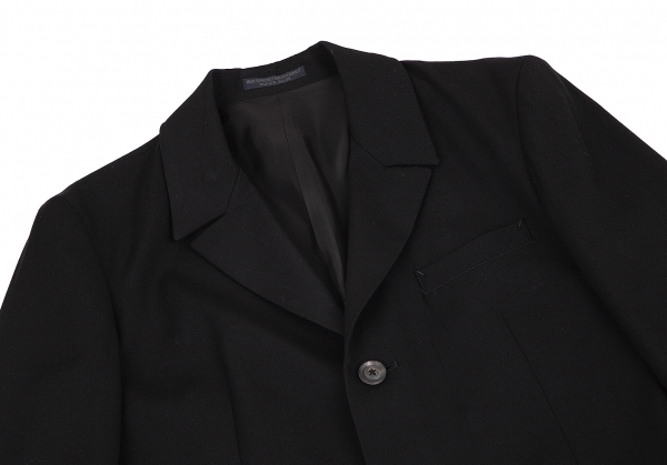REGULATION Yohji Yamamoto MEN Wool gabardine Doctor Coat Black 2 