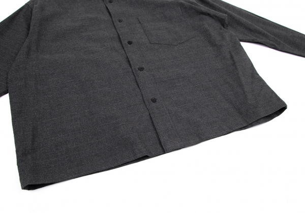 N.HOOLYWOOD Plaid Long Sleeve Shirt Grey 36 | PLAYFUL