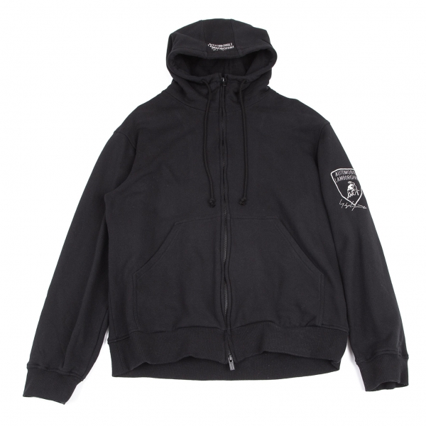 Yohji Yamamoto POUR HOMME Automobili Lamborghini Zip Hoodie Black 