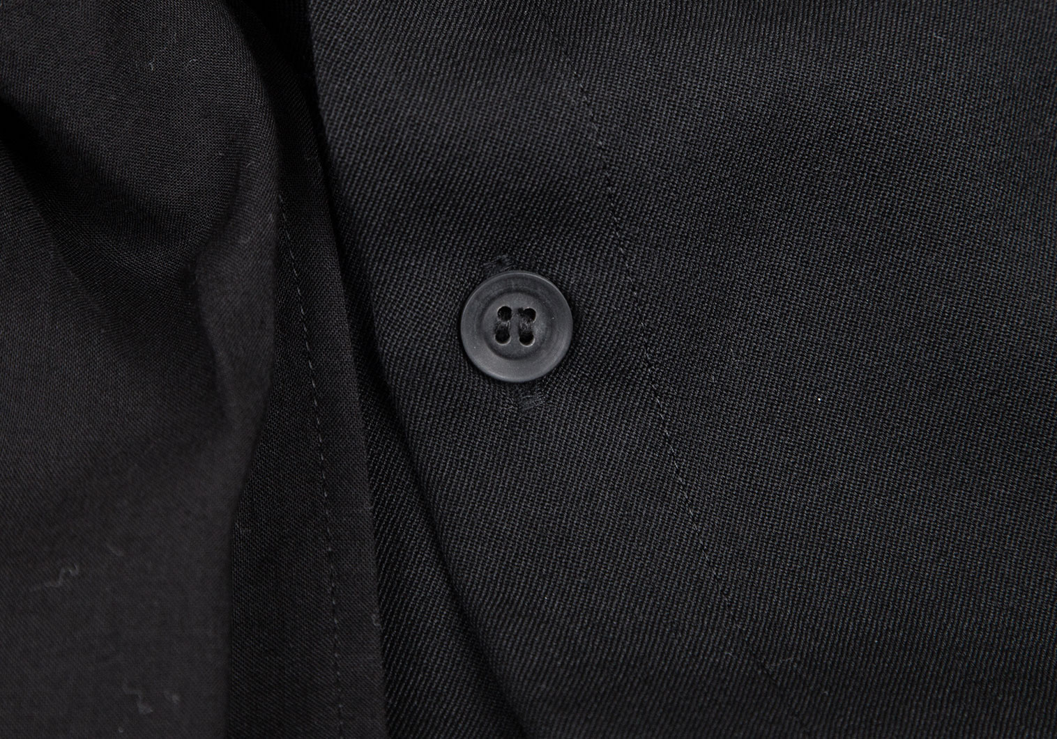 ヨウジヤマモト 七分袖シャツ サイズ1 S 黒