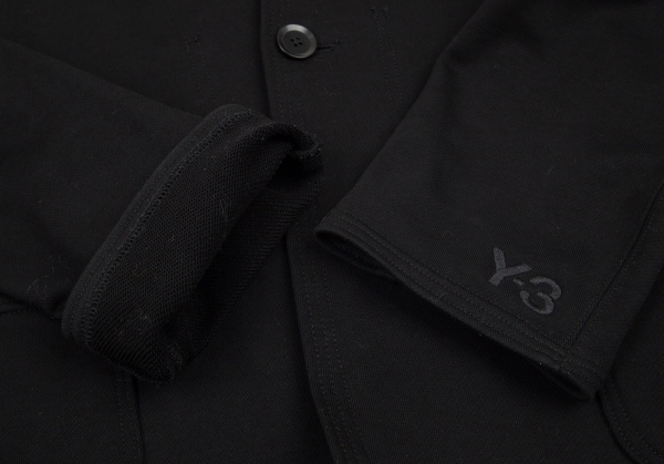 Y-3 Stand-collar Cotton Jacket Black M | PLAYFUL