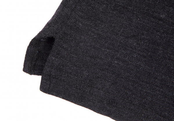 Yohji Yamamoto FEMME Wool Zip Knit Cardigan Charcoal 3 | PLAYFUL