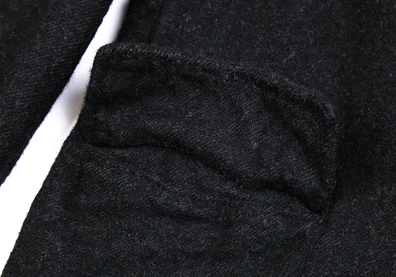 美品 コムデギャルソンオムドゥ 18AW 製品洗い ウールツイード3Bジャケット