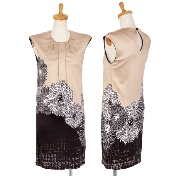 De Kamer Overleven Redelijk CLASS roberto cavalli Floral Printed Sleeveless Dress Beige,Black 42 |  PLAYFUL