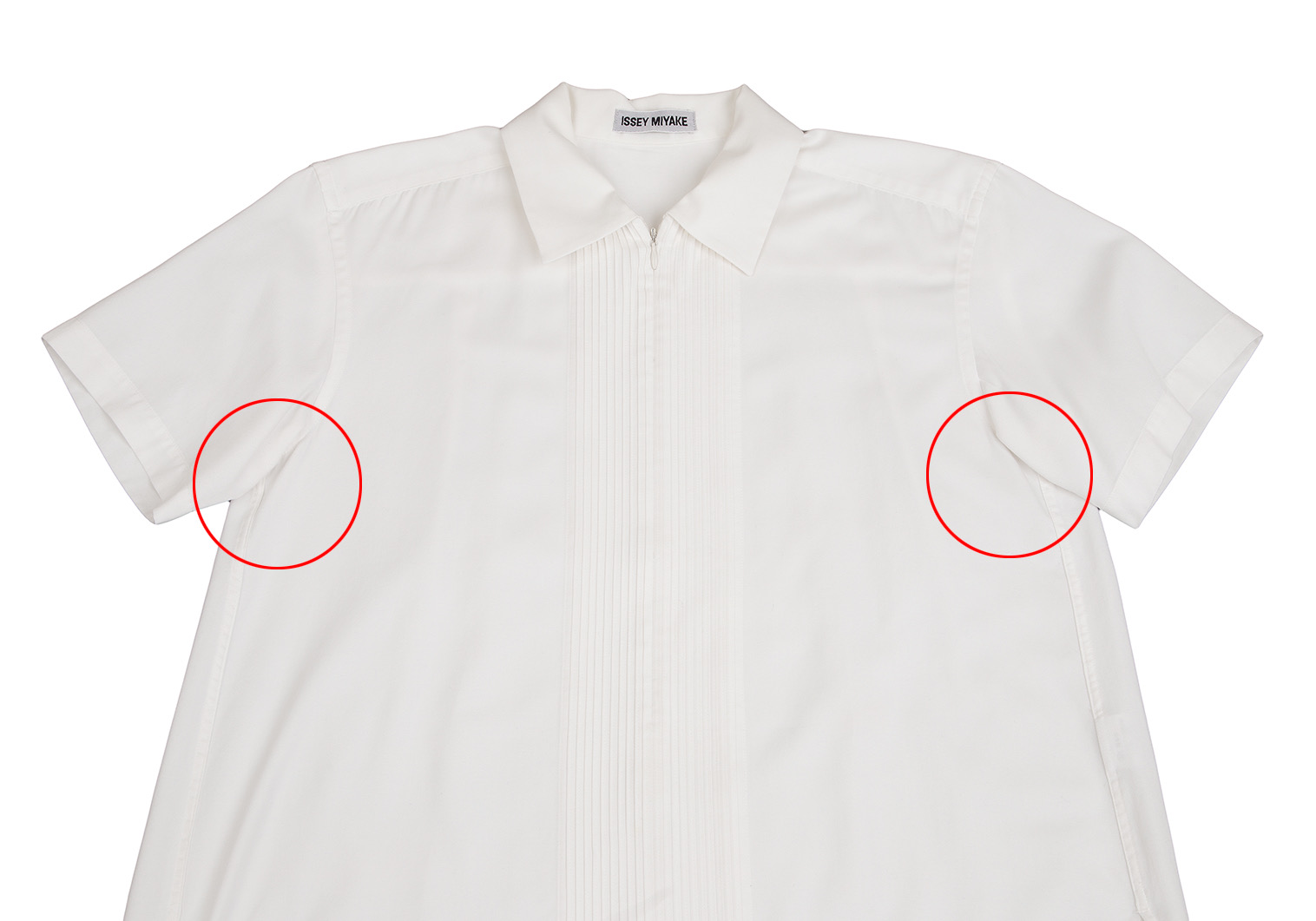 イッセイミヤケ オープンカラー グラデーション シャツ 半袖