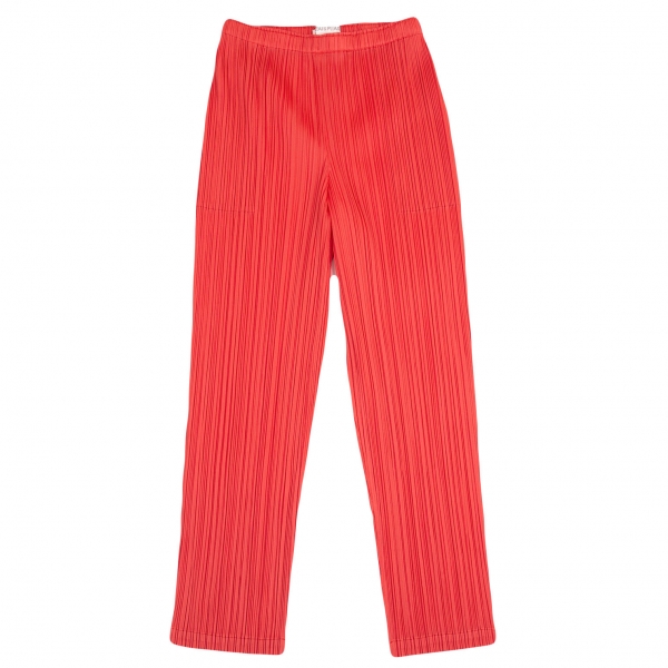 Buy Women Red Check Knit Tapered Pants Online at Sassafras