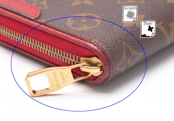 Retiro cloth wallet Louis Vuitton Red in Cloth - 34347546