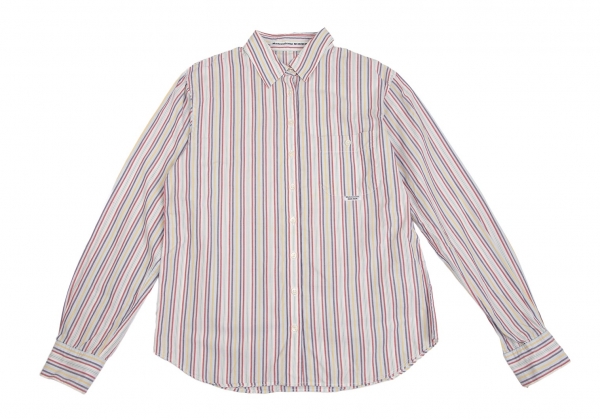 Mademoiselle NON NON Striped Long Sleeve Shirt Multi-Color 38M 