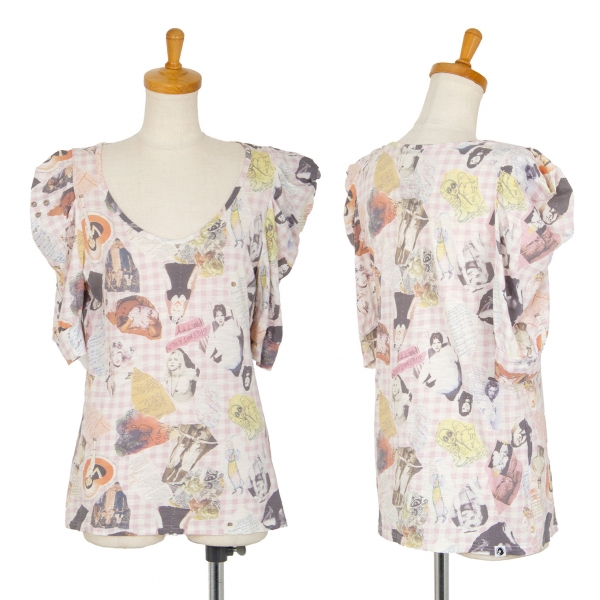 HYSTERIC GLAMOUR x COURTNEY LOVE Printed Top Multi-Color F | PLAYFUL