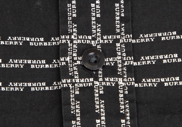 BURBERRY LONDON Logo Plaids Short Sleeve Shirt Black LL | PLAYFUL