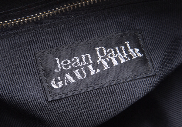 Jean-Paul GAULTIER Blood splash Jacquard Bag Black | PLAYFUL