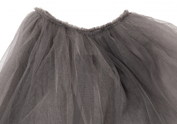 COMME des GARCONS Uneven Dyeing Hard Tulle Skirt Grey S | PLAYFUL