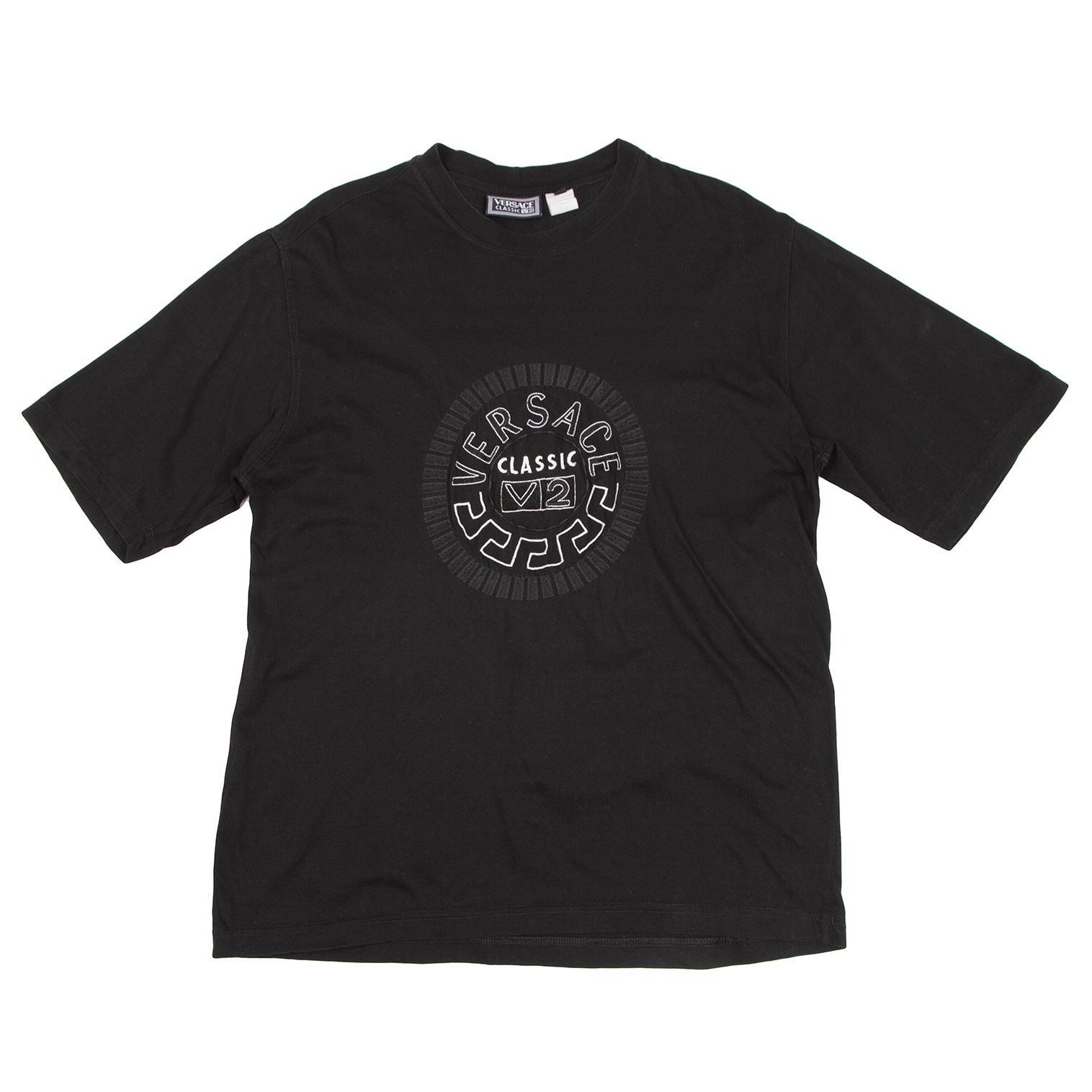 ヴェルサーチ フロントロゴ刺繍Tシャツ  レディース 40