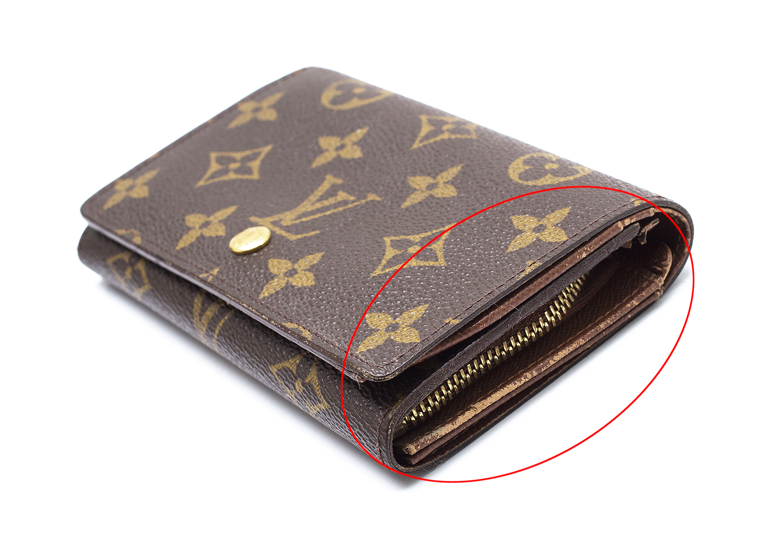【値下げ】Louis Vuitton モノグラム三つ折り財布(ミニ財布)