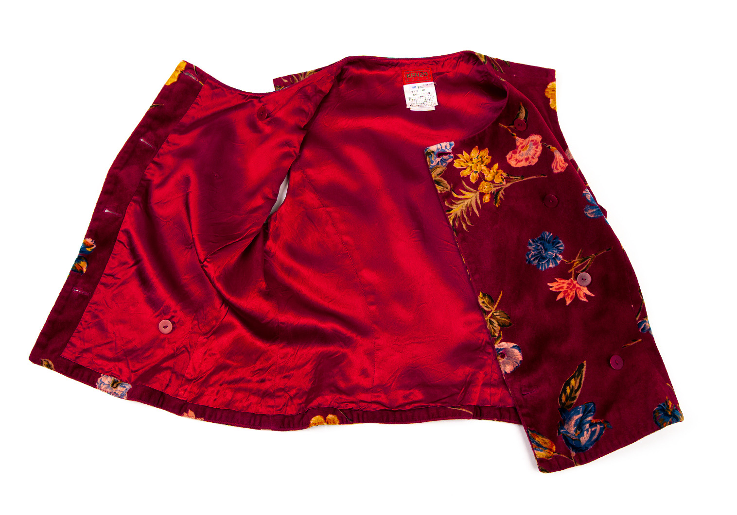 Love♡closet美品　KENZO ケンゾー　スカートスーツ　セットアップ　刺繍　花柄　38サイズ