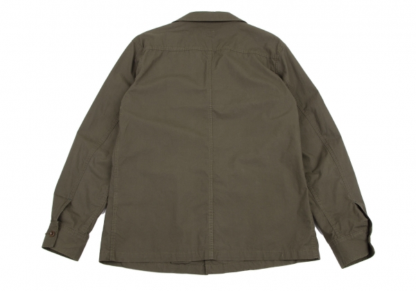 Paul Smith JEANS Cotton Military Shirt Jacket (Jumper) Khaki-green