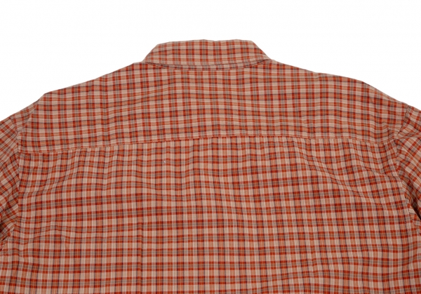 WONDERFUL WORLD KANEKO ISAO Plaids Long Sleeve Shirt Orange S-M 