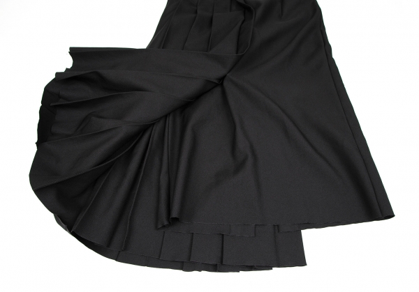 COMME des GARCONS Half Pleats Swithcing Skirt Black M 