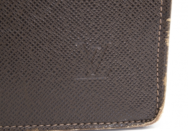 Louis Vuitton Taiga porto document rosen Bag Brown
