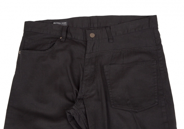 FINAL HOME Cotton Dyed Cotton Pants (Trousers) Black M | PLAYFUL