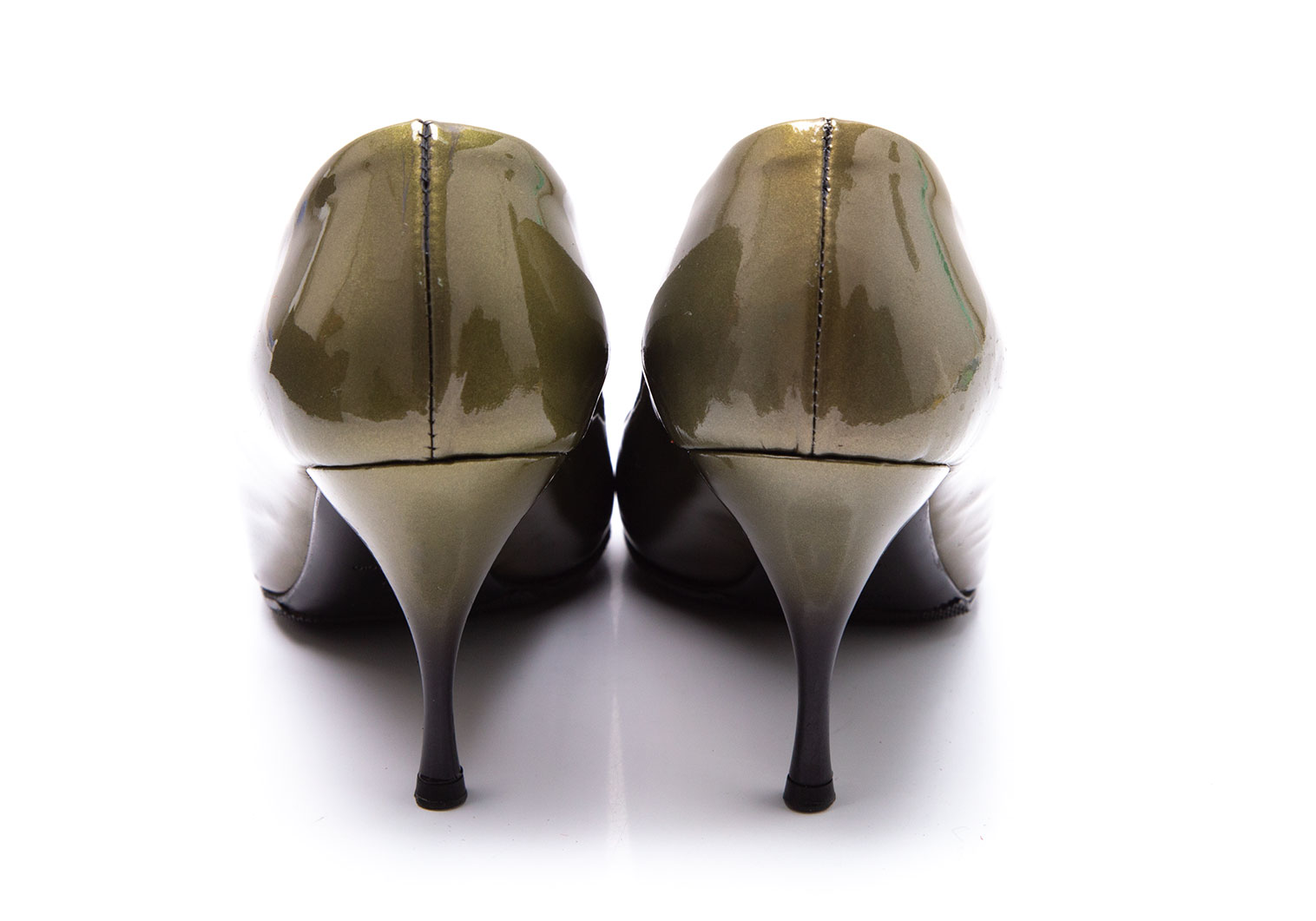 カラーブラックプラダ PRADA パンプス リボン ロゴ エナメルレザー ヒール シューズ 靴 レディース 36 1/2(23.5cm相当) ブラック