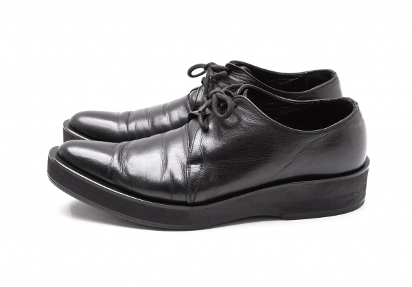 Yohji Yamamoto NOIR Leather Shoes Black About US 7.5 | PLAYFUL