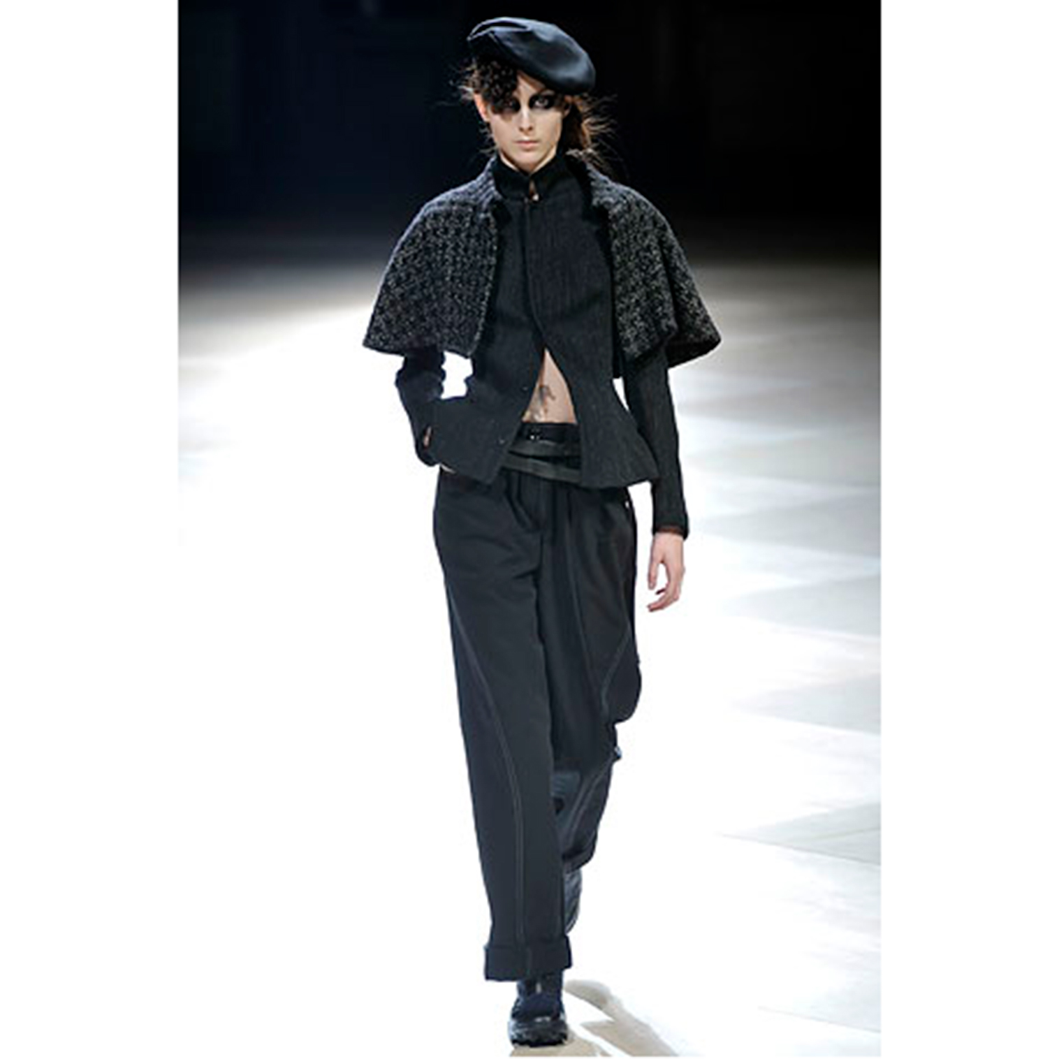 ヨウジヤマモト ファムYohji Yamamoto FEMME ツイードショルダー着脱 ...