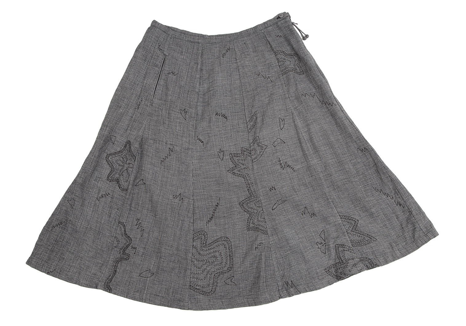 イッセイミヤケHAATチュール刺繍スカートサイズ表記２