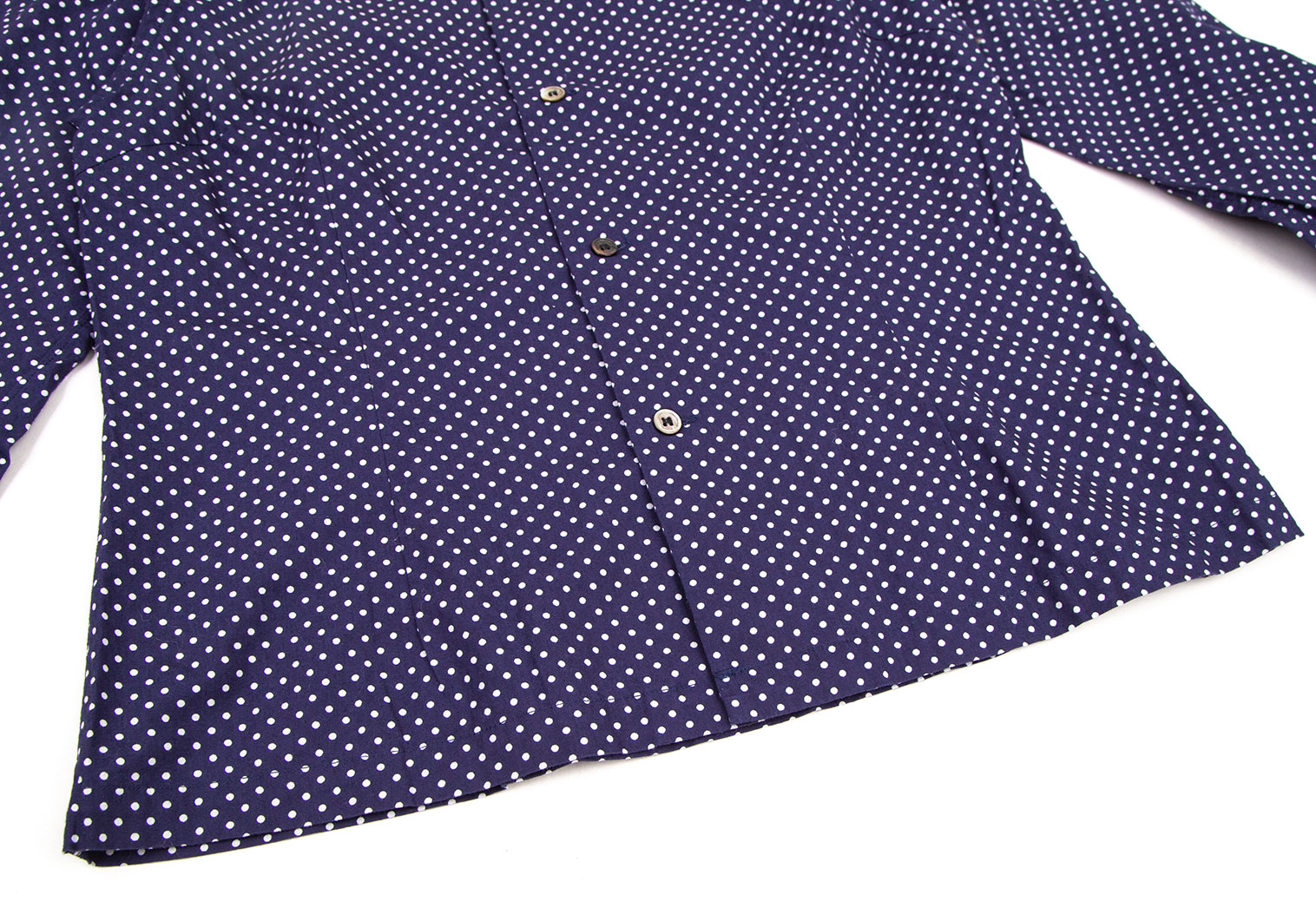 COMME des GARCONS SHIRTコムデギャルソンシャツ フランス製 フラワー小花柄 シルク100%半袖シャツ【M】【MSHA71750】
