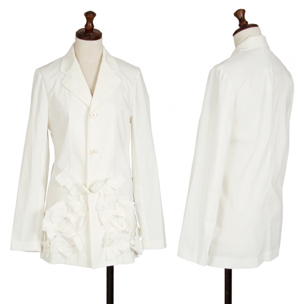 robe de chambre COMME des GARCONS Ribbon Decoration Jacket White M