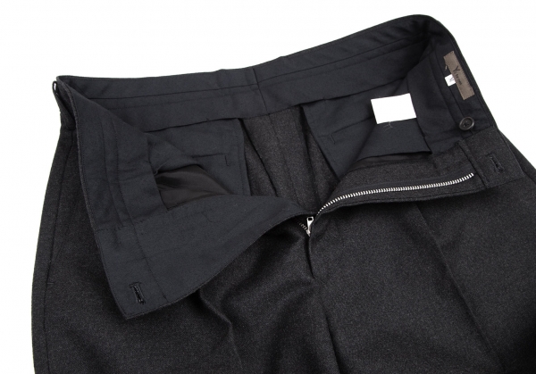 Flannel Trousers - Charcoal