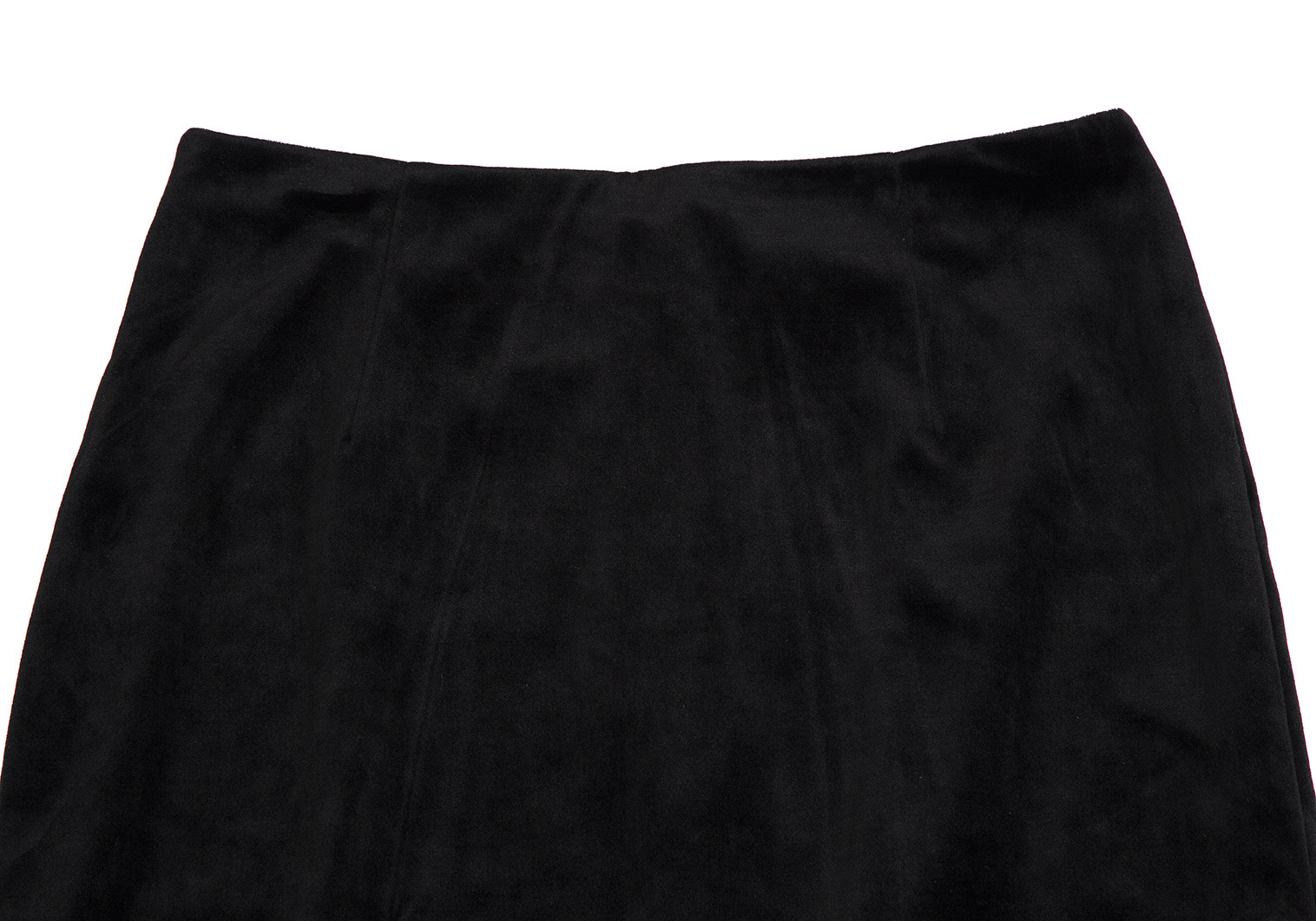 シビラSybilla 裾シフォンフリルベロアスカート 黒M