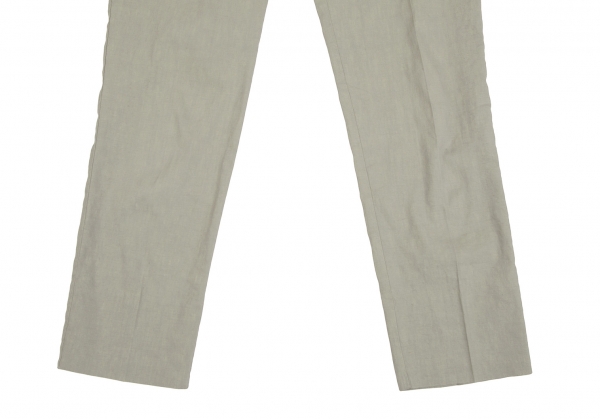 Theory Linen Blend Stretch Tapered Pants (Trousers) Grey 00