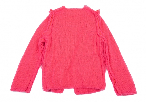 COMME des GARCONS Triple Layered Knit Cardigan Pink S | PLAYFUL