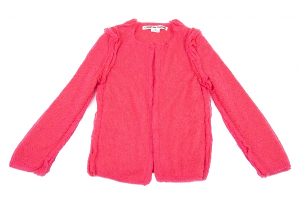 COMME des GARCONS Triple Layered Knit Cardigan Pink S | PLAYFUL