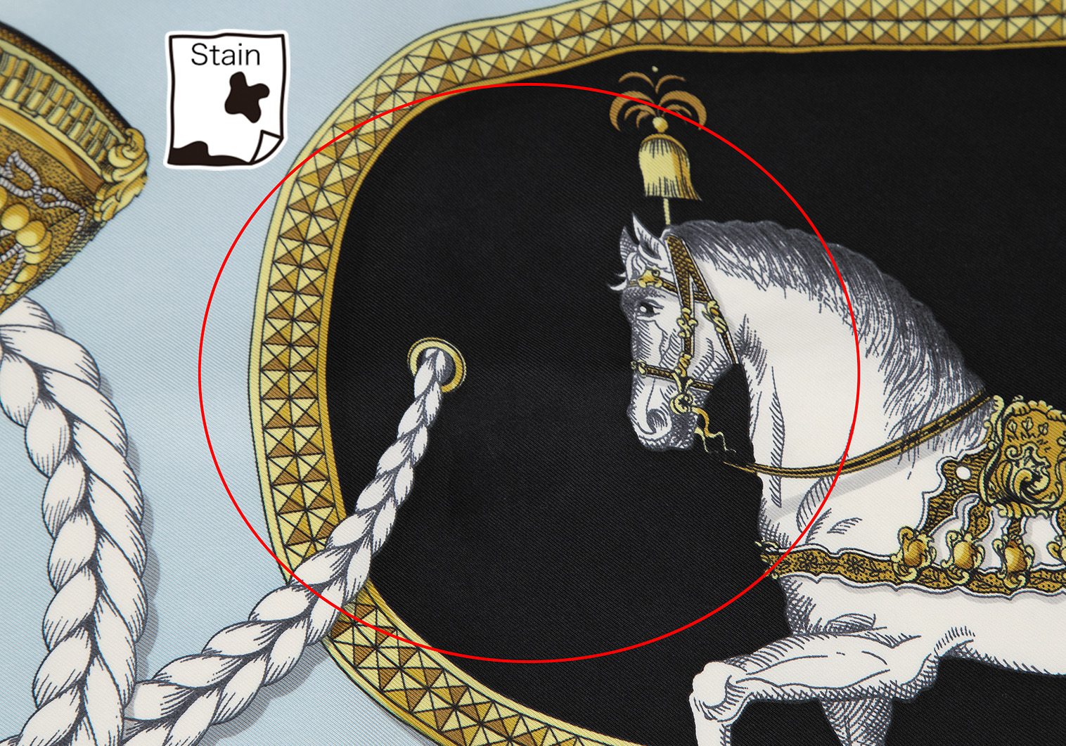 エルメス スカーフ カレ 90 盛装の馬-
