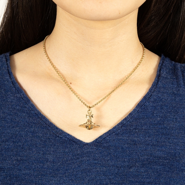 Vivienne Westwood Tiny Orb Necklace Gold | PLAYFUL