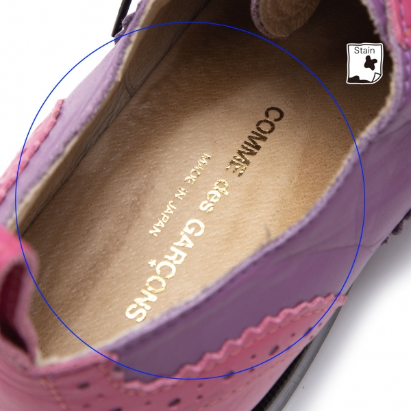 COMME des GARCONS Bi-colour Captoemedallion Shoes Purple,Pink About US 7 |  PLAYFUL