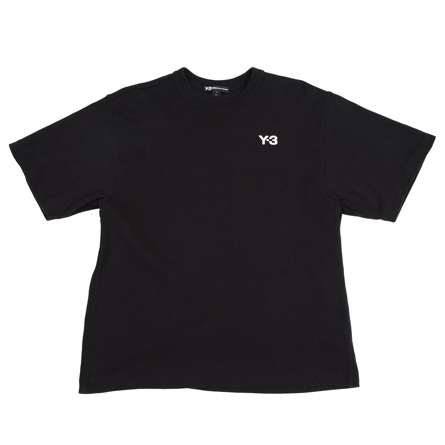 Y-3 ワンポイントロゴ刺繍 半袖 Tシャツ オーバーサイズ 黒 - トップス