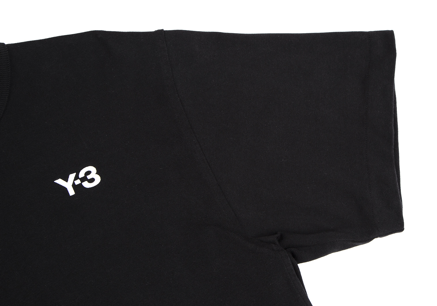 ワイスリーY-3 コットンロゴ刺繍ヘビージャージーTシャツ 黒M