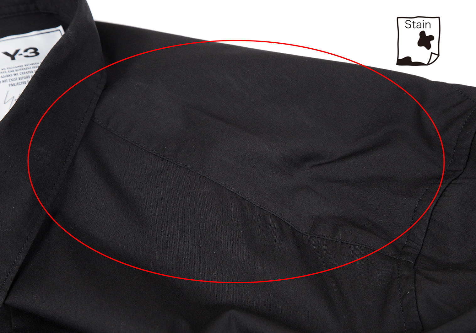ワイスリーY-3 マルチポケットロングシャツ 黒XL