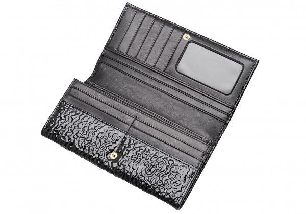 International Wallet No. 104, Black Crocodile Wallet
