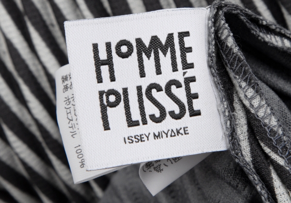 HOMME PLISSE ISSEY MIYAKE BODY FLOW Stripe Square Silhouette